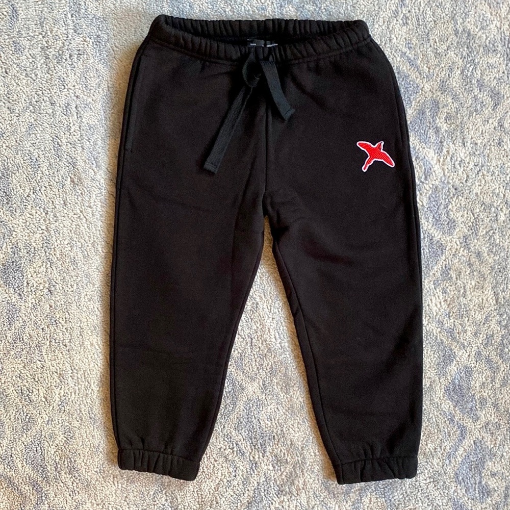 Axel Arigato Kids Black Rouge Bee Bird Lounge Pants